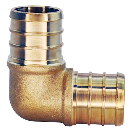 Apollo 3/4 in. Brass PEX Barb 90-Degree Elbow APXE3434